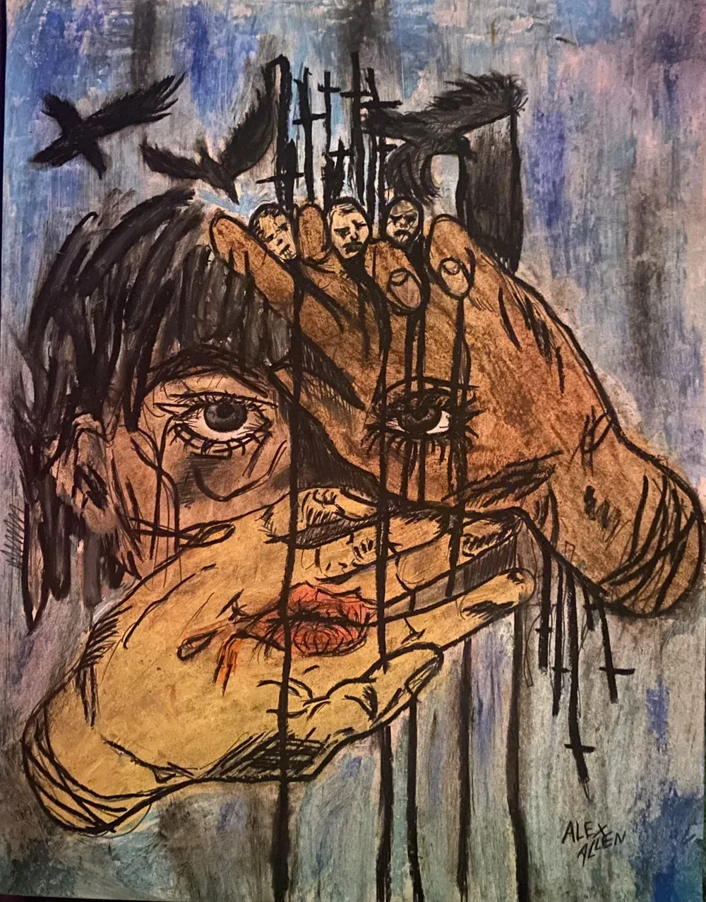 Painting representing that we are all one, and what we do affects each other