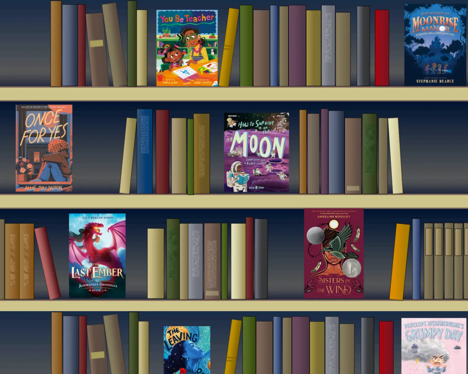 Reading Circle bookshelf