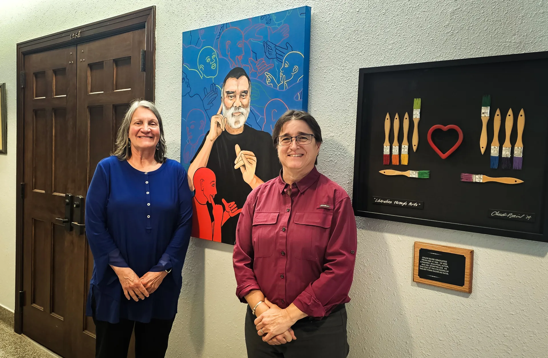 Nancy Frazier, left, a science educator at KSD and the KSD union president, and KSD Superintendent Luanne Barron have spent many years working together. Frazier will step down from her position as union president on the same day that Barron retires as superintendent.