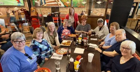 KNEA-Retired Executive Committee attendees met for lunch in Topeka.