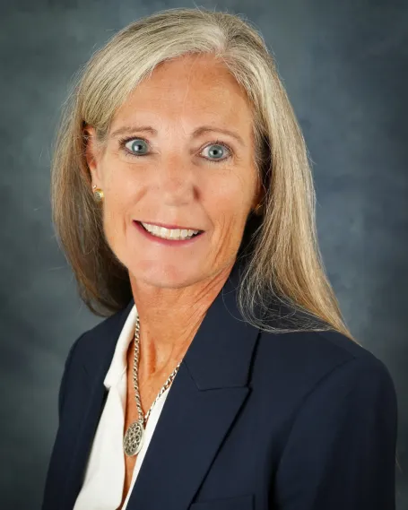 KNEA President Sherri Schwanz smiling at the camera.
