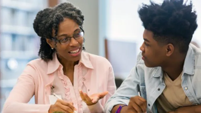 A pre-retired educator tutors a high school student