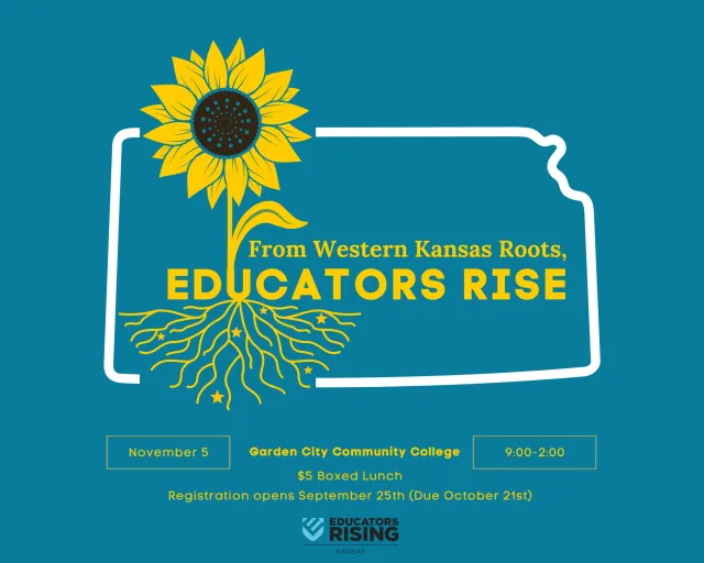 Educators Rising Kansas Western Kansas Conference Flyer